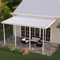 White Aluminum Patio Cover with 4 Posts Z47907