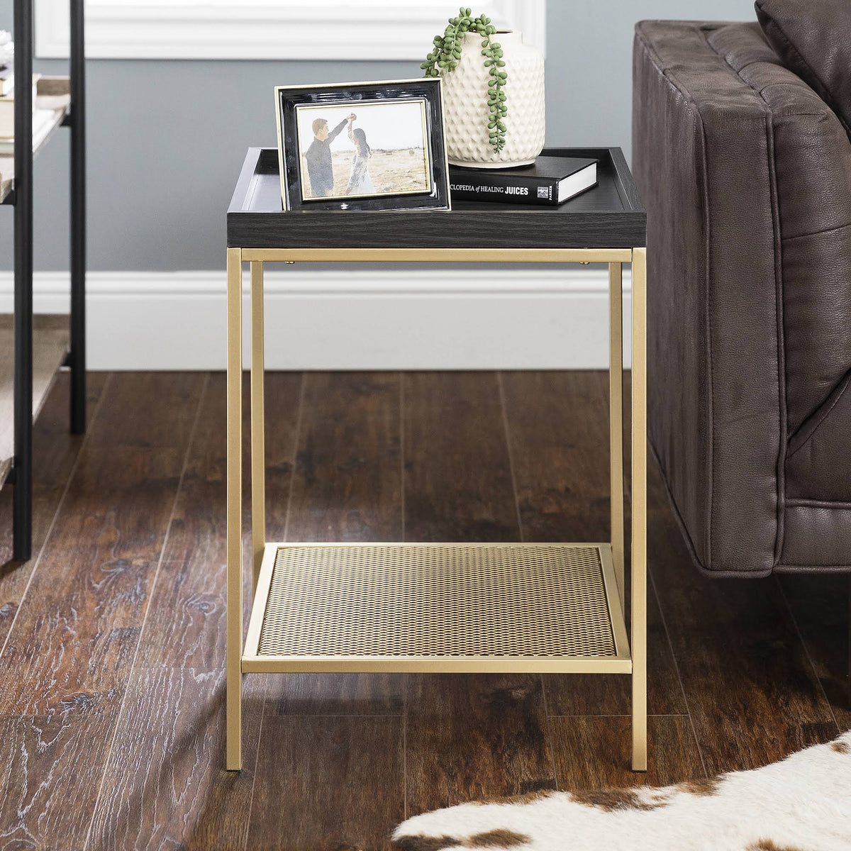 Graphite Square Side Table R163