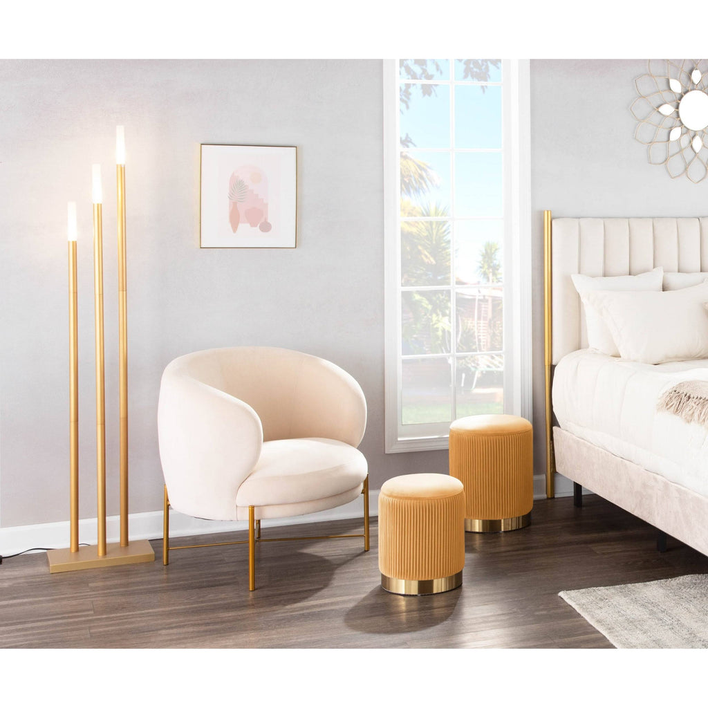 Gold Metal Floor Lamp E3455