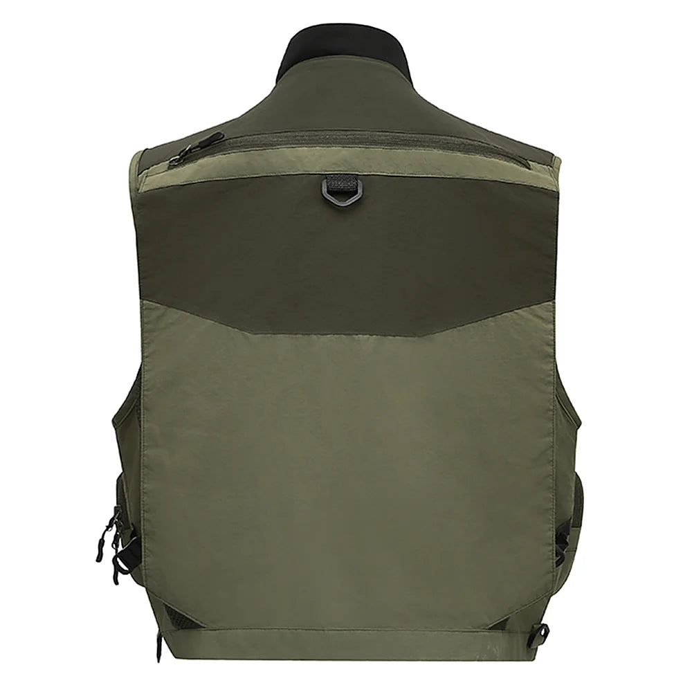 Mesh Fishing Vest Multi-pocket Sleeveless Quick-Dry Waistcoat Z45294