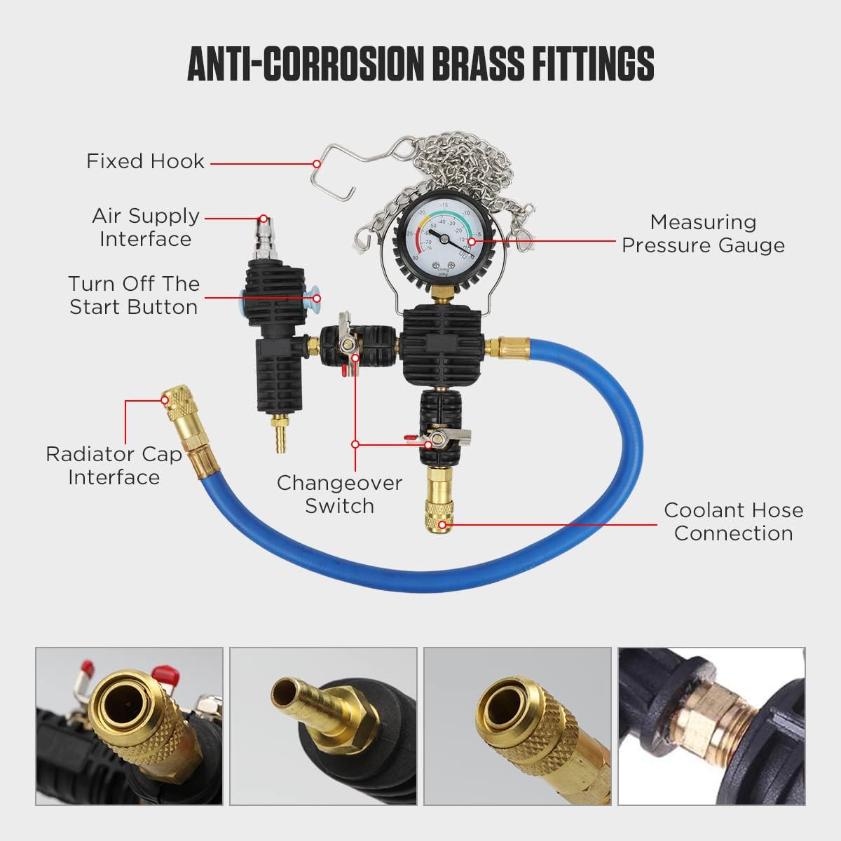 Coolant Vacuum Refill Kit with Suitcase E255