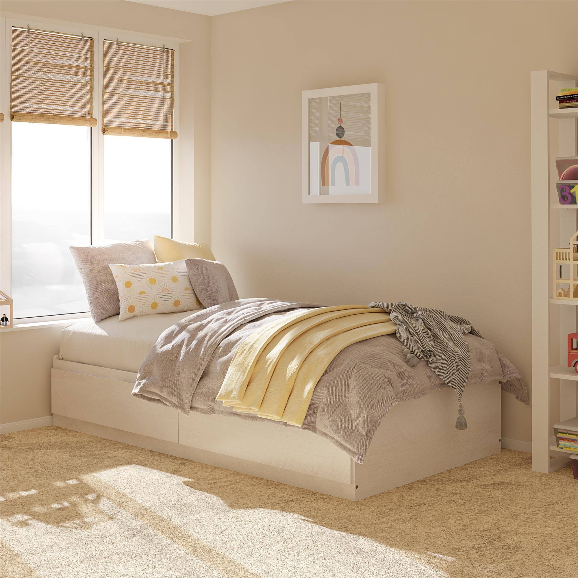 Twin Mates Bed Ivory Oak I85592