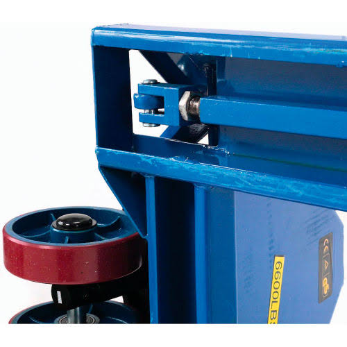 Low-Profile Narrow Fork Pallet Jack Truck 4500 lb. Capacity 21 x 42 B93136