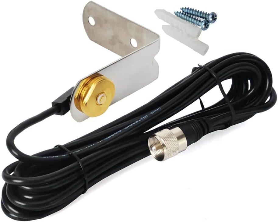 Dual Band NMO Antenna with 13ft RG58/U Coaxial Cable and Stainless Steel L Bracket S845389