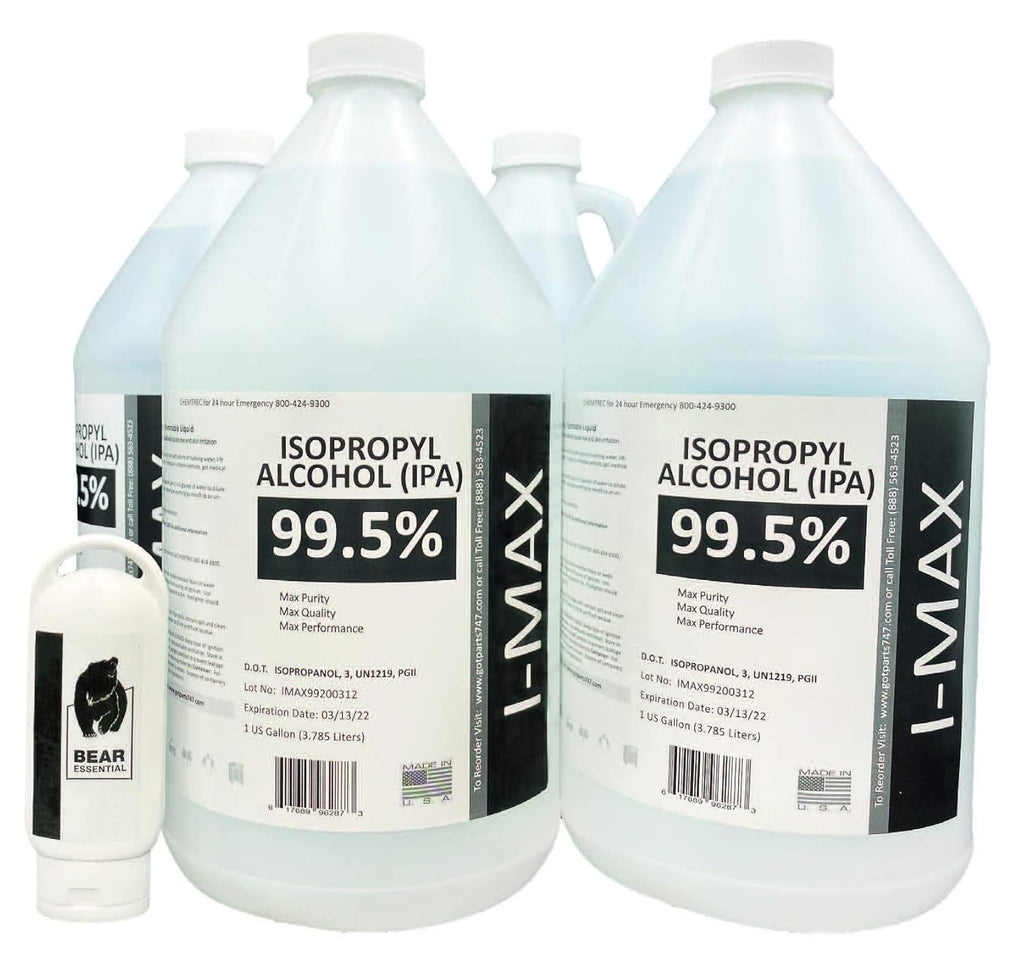 Isopropyl Alcohol 99.5% (4X1 Gallon) High Purity IPA M273710