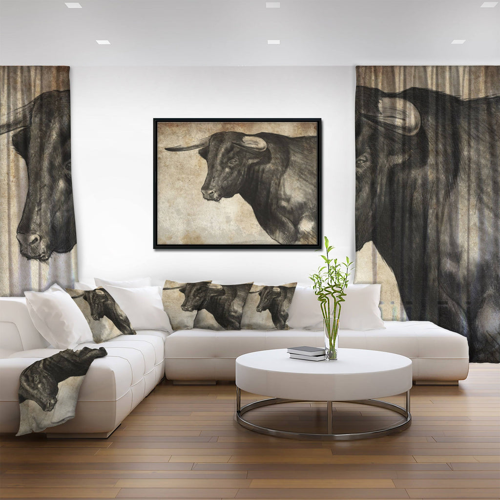 Multi Color Framed Canvas Animal Art I569