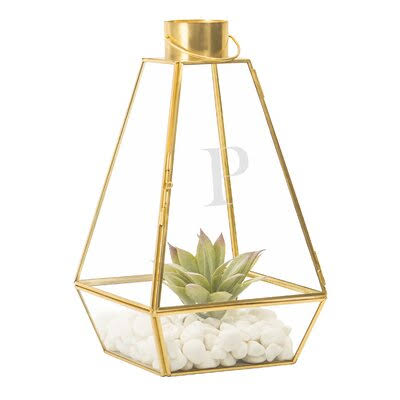 Glass and Metal Lantern L96591