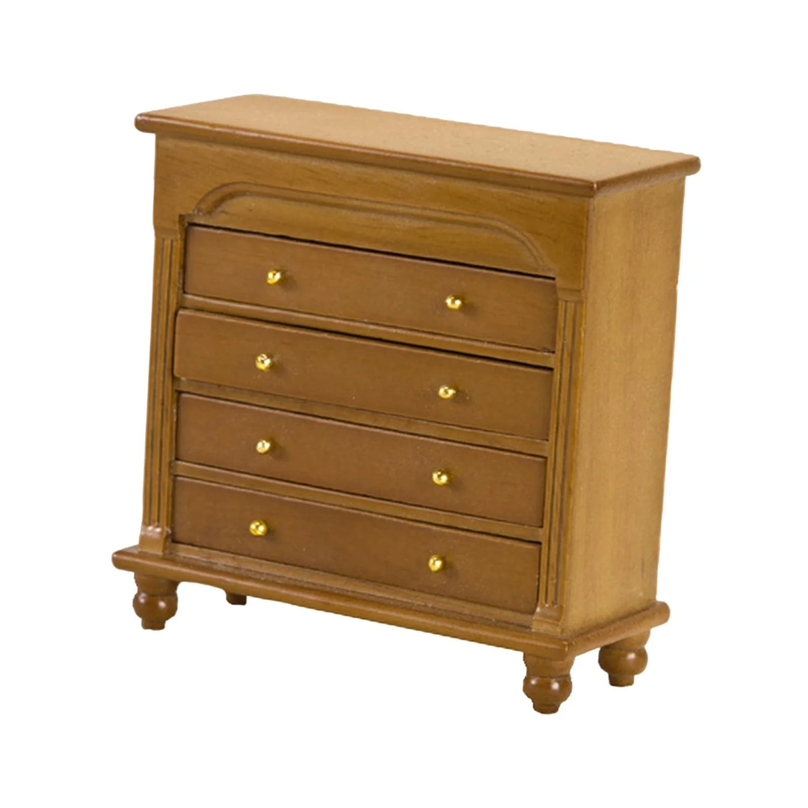 1/12 Scale Dollhouse Sideboard Miniature Cabinet Simulation Furniture Model walnut color B81347