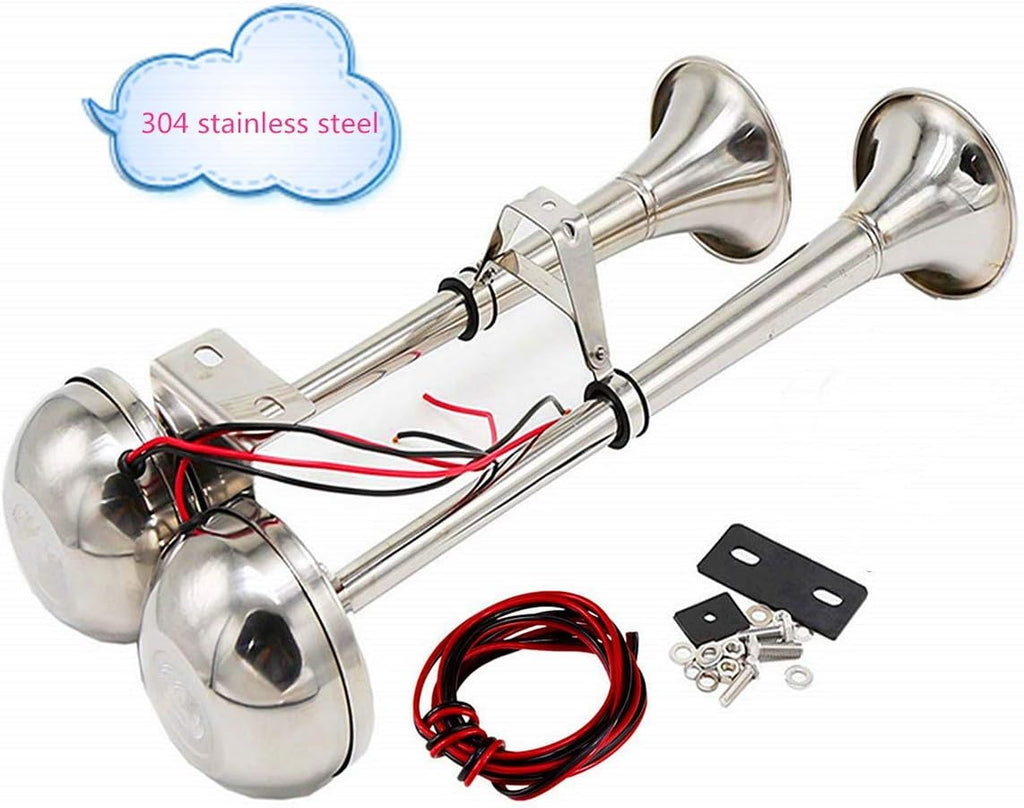 150DB 12V Stainless Steel Double Horn Q528