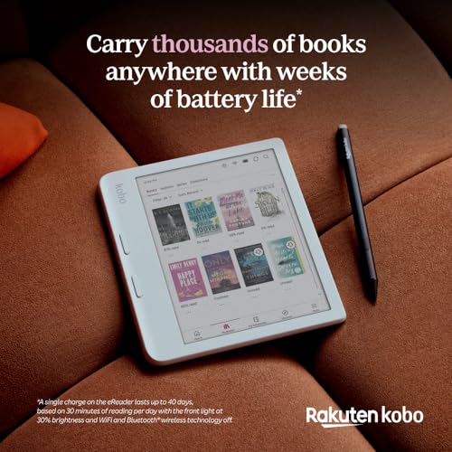 7 Glare-Free Colour E Ink Display eReader (White) P811796