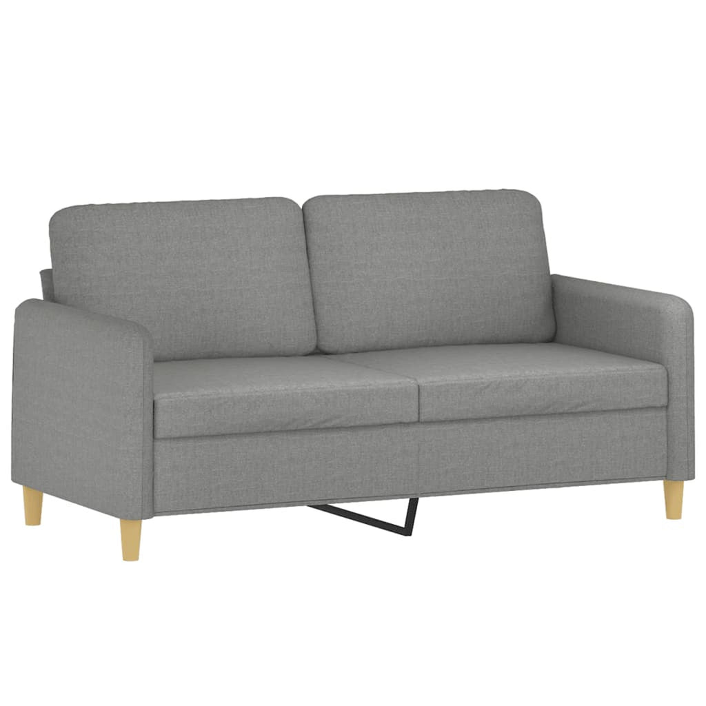 2-Seater Sofa Dark Gray Fabric V999