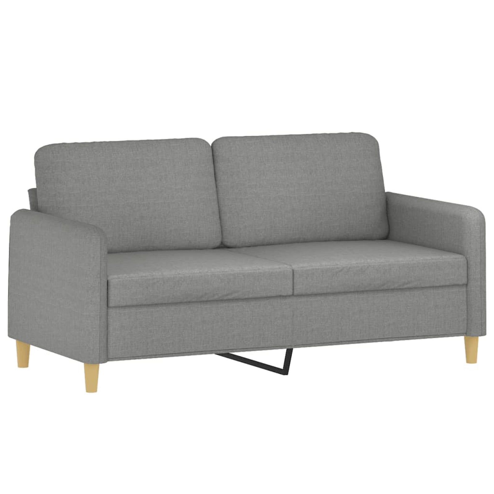 2-Seater Sofa Dark Gray Fabric V999