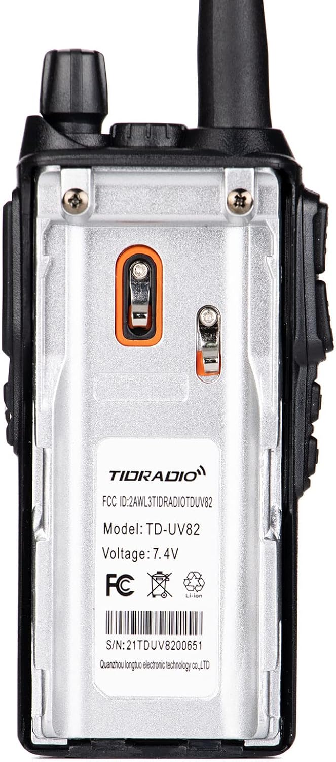 UV-82 Ham Radio Handheld 2 Way Radio with Programming Cable and Long Antenna (2Pack-Black) T329606