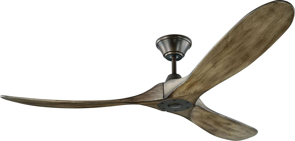 Matte Black 52 Outdoor Ceiling Fan with Remote Control A382322