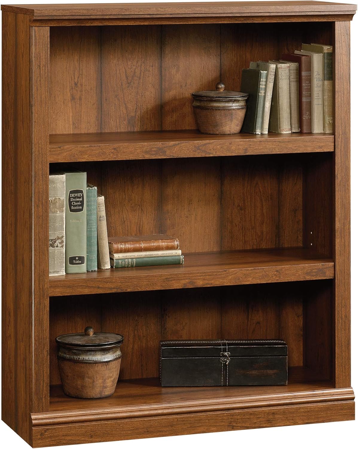 3-Shelf Bookcase, Washington Cherry finish O230742
