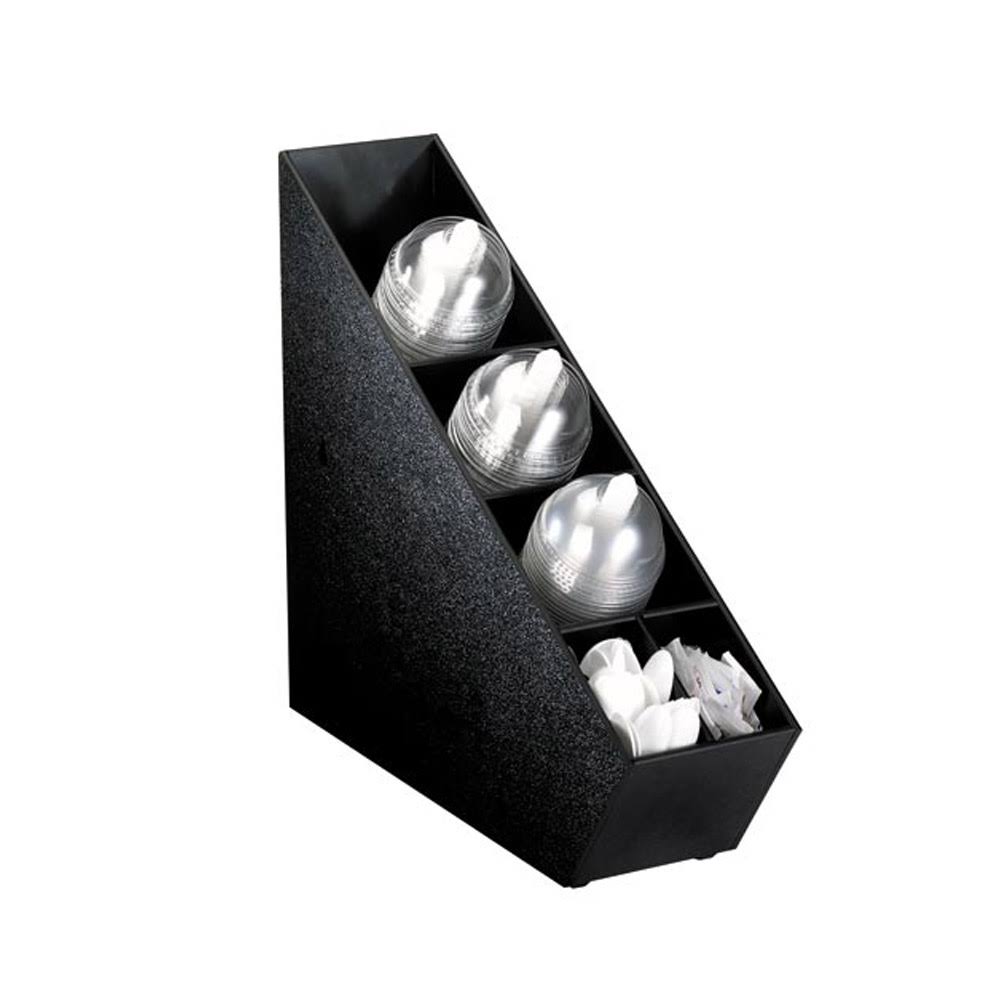 Narrow Countertop Domed Lid Straw Condiment Organizer N358