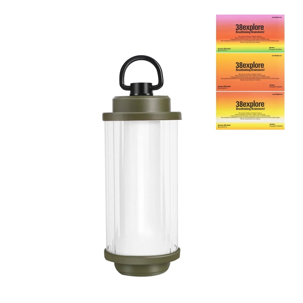 USB Rechargeable Portable Tent Lantern with Stepless Dimming V458