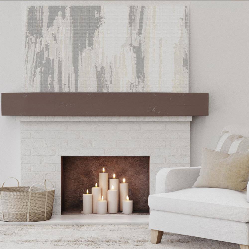 Knotty Pine Faux Wood Fireplace Mantel M509