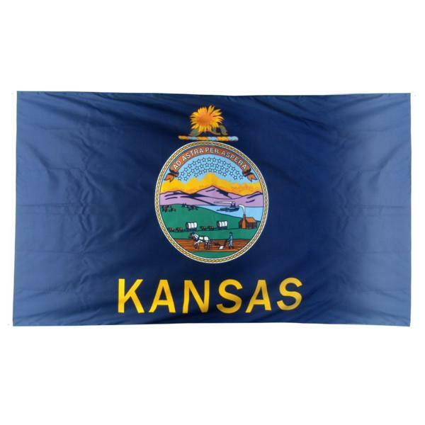 Kansas Flag 5ft. x 8ft. Spun Polyester O4833
