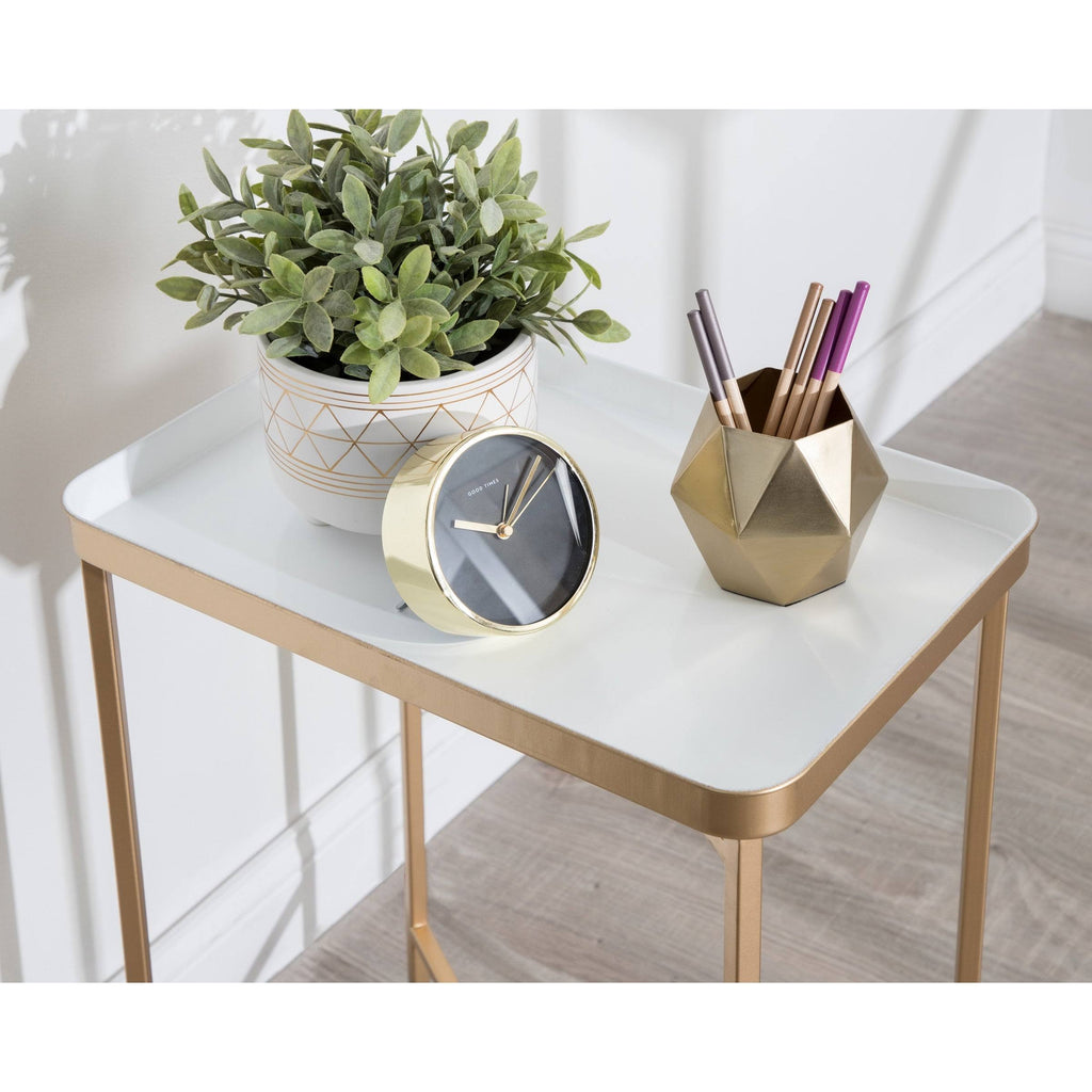 Bronze Metal Accent Table V80393