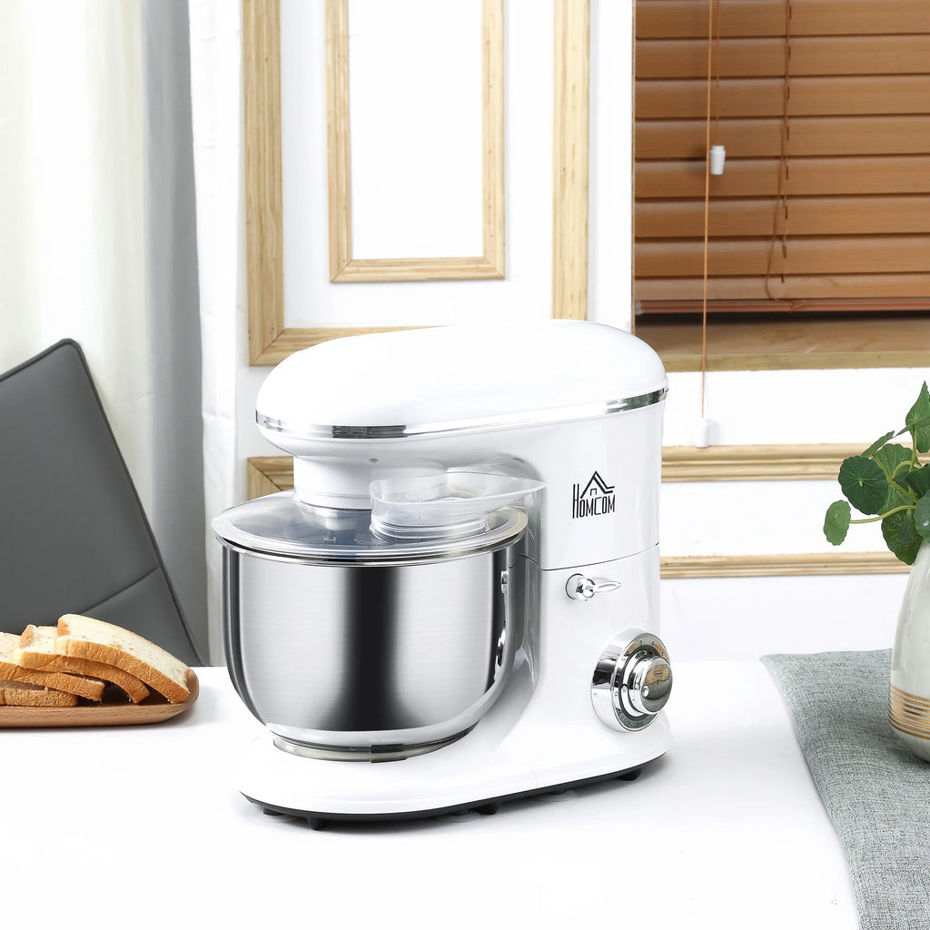 6 Qt 600W 6 Speed Tilt Head Stand Mixer with Stainless Steel Mixing Bowl I735