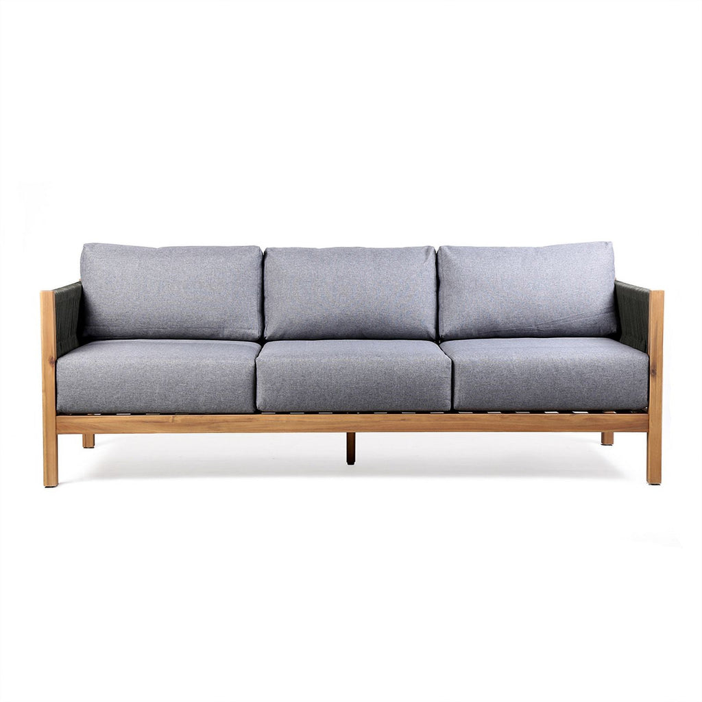 Dark Gray Polyester Fabric Outdoor Sofa I52400