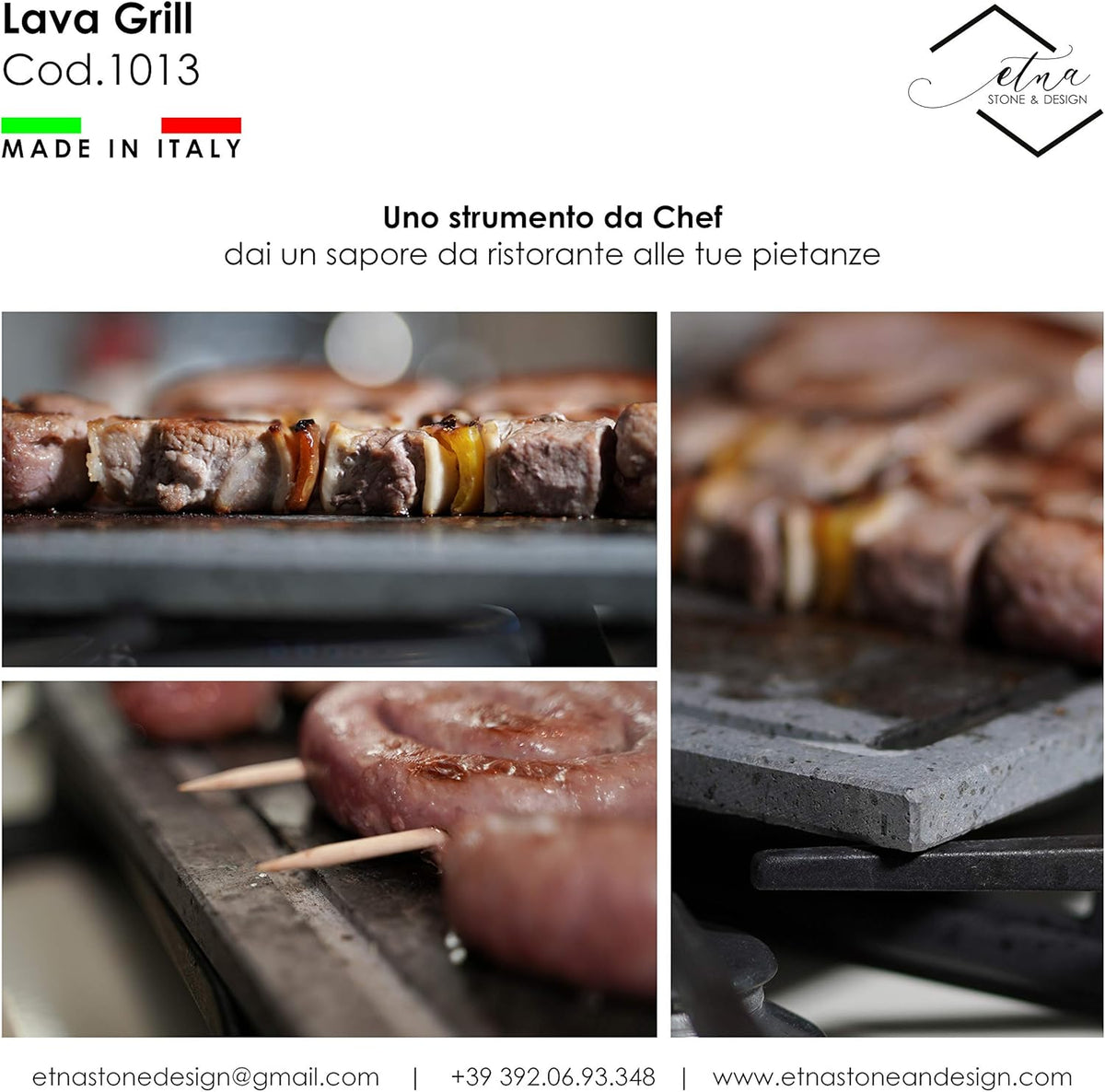Lava Stone Polished Plate for Oven and Barbecue L91080