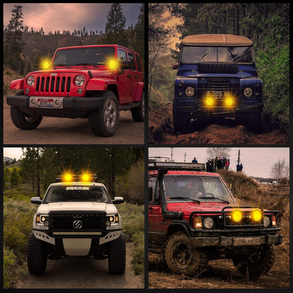 320W 31800LM LED Round Offroad Lights 2PCS Y499