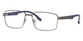 Matte Gray Rectangular Full Rim Eyeglasses K755364