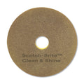 Yellow/Gold Clean and Shine Pad, 17x22 Diameter, 5/Carton D314147