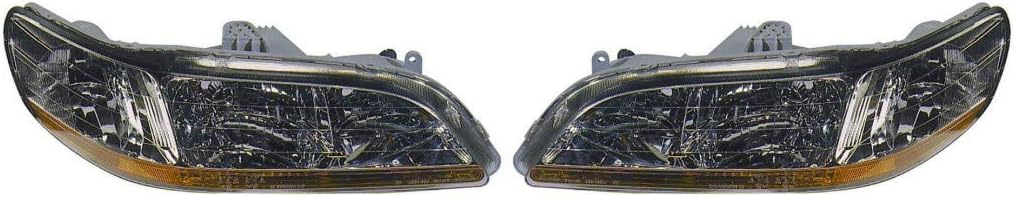 Headlight Assembly Pair for Honda Accord 2001 2002 Y6519