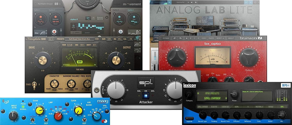 2x4 USB Audio/MIDI Interface with Studio One 5 Artist Software Pack with CR3-X Pair Studio Monitors and 1/4” Instrument Cables Z1786