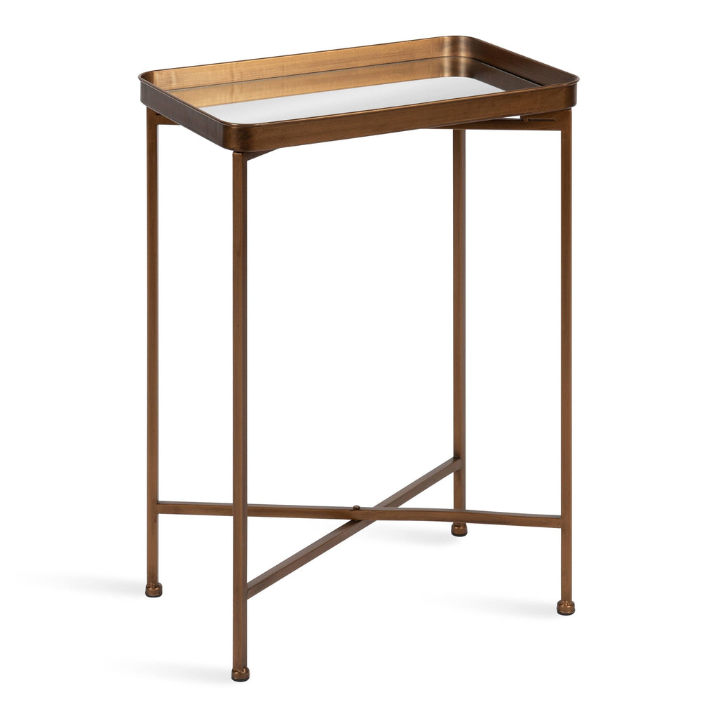 Bronze Metal Accent Table V80393