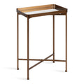 Bronze Metal Accent Table V80393