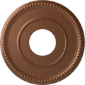12 1/2"OD x 3 7/8"ID x 3/4"P Hand-Painted Polished Copper Ceiling Medallion K7920