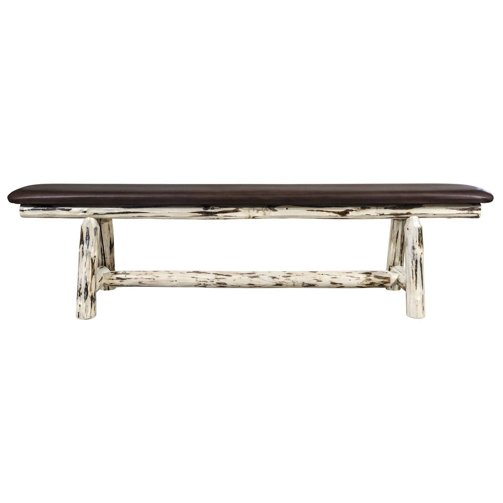 6ft Pine Wood Plank Style Bench S334584