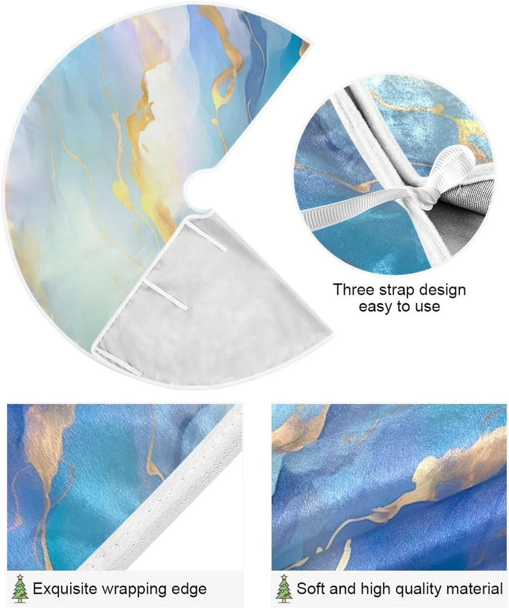 Marble Christmas Tree Skirt 47.2 in H254