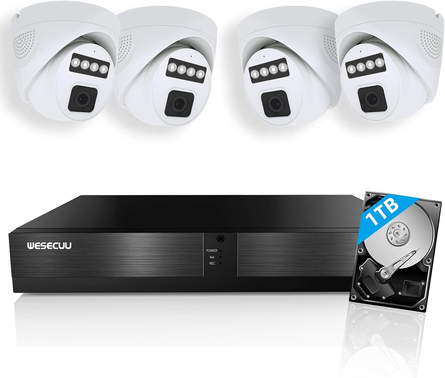 5MP NVR 8 Channel Poe Security Camera System with 1TB Hard Drive J645854