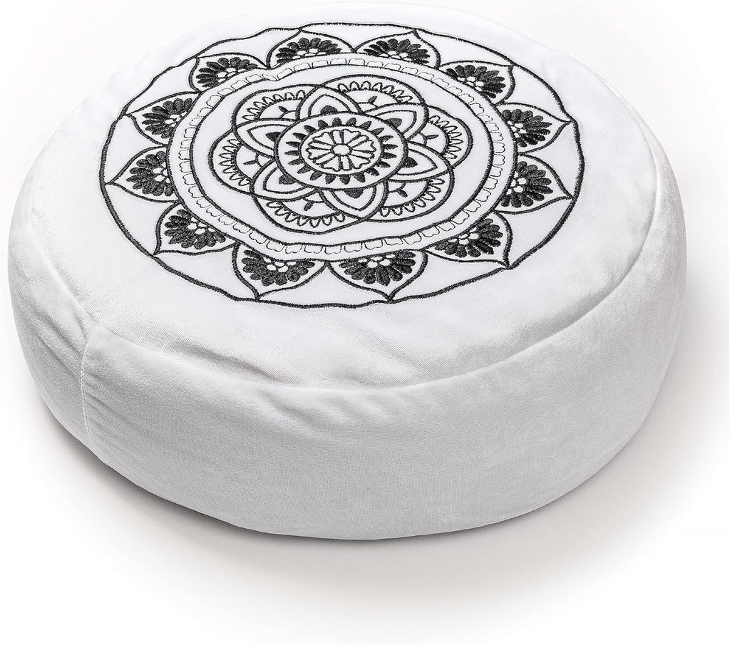 Lavender Round Buckwheat Meditation Cushion Y6181
