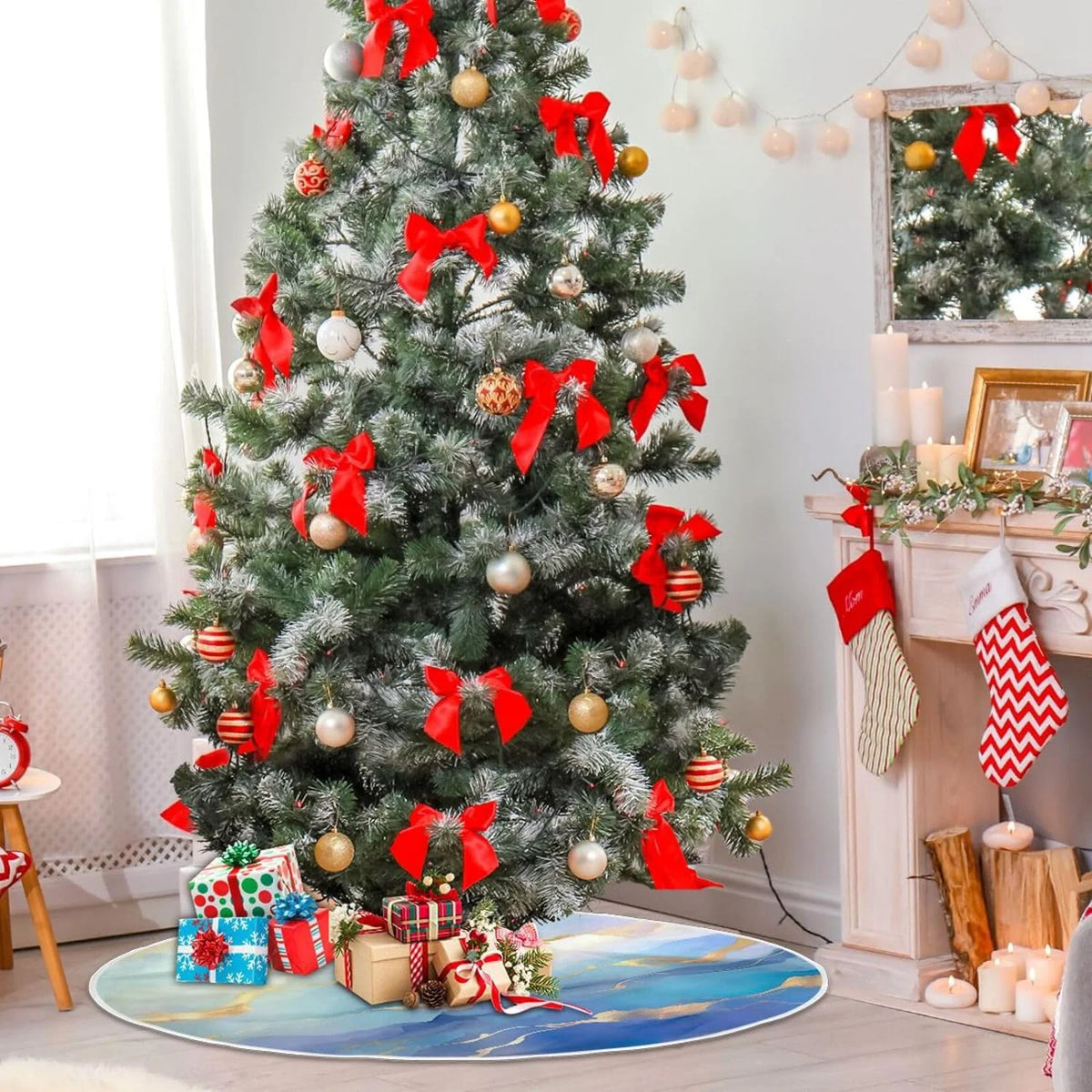 Marble Christmas Tree Skirt 47.2 in H254