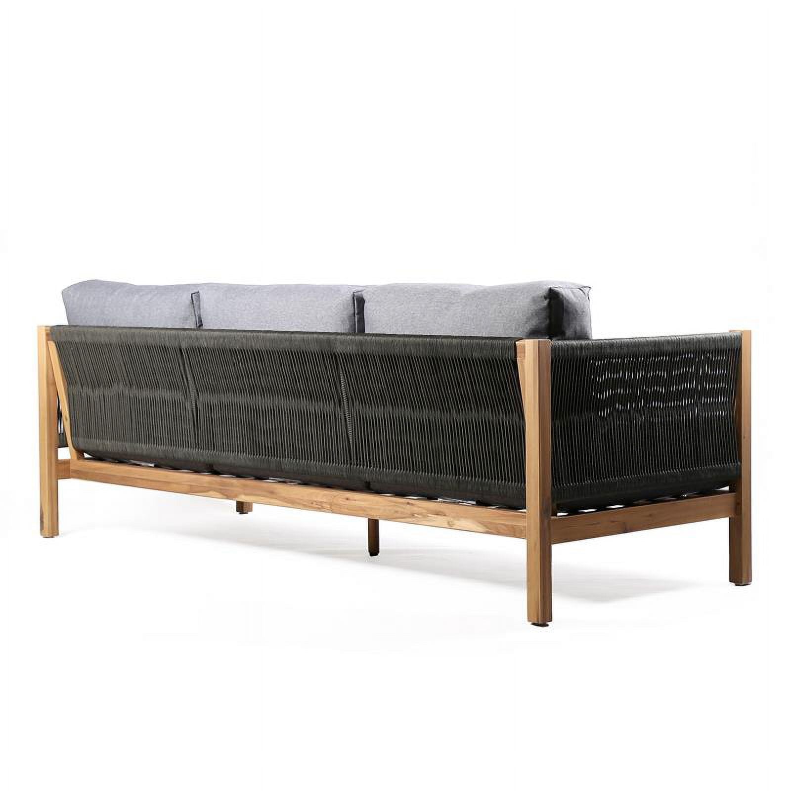 Dark Gray Polyester Fabric Outdoor Sofa I52400