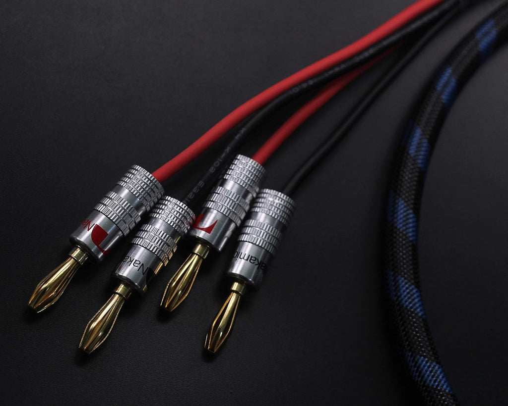 Bi-Wire Speaker Cable with Banana Plugs, 1pair Set (3M) G780