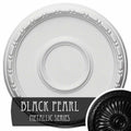 16 1/2x22OD x 1 1/2x22P Ceiling Medallion Hand-Painted Black Pear W10245