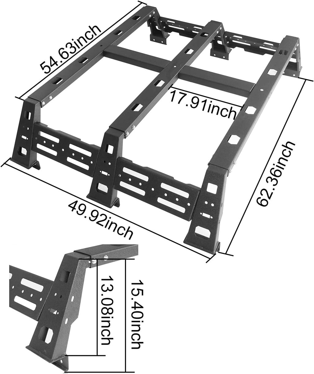 12.9 High Truck Overland Bed Rack Cargo Carrier B9700