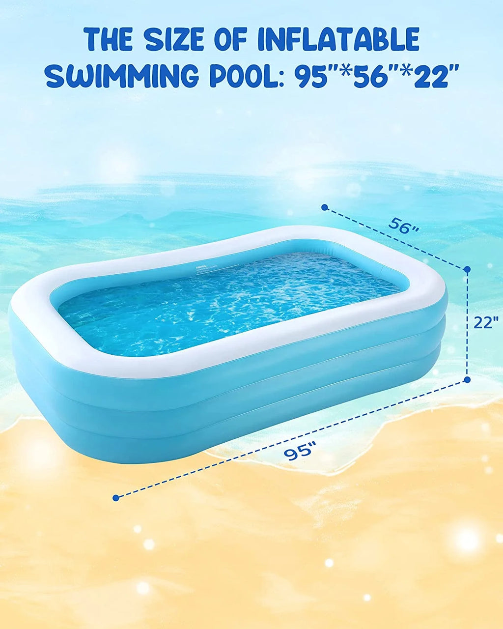95In Inflatable Swimming Pool Y370260