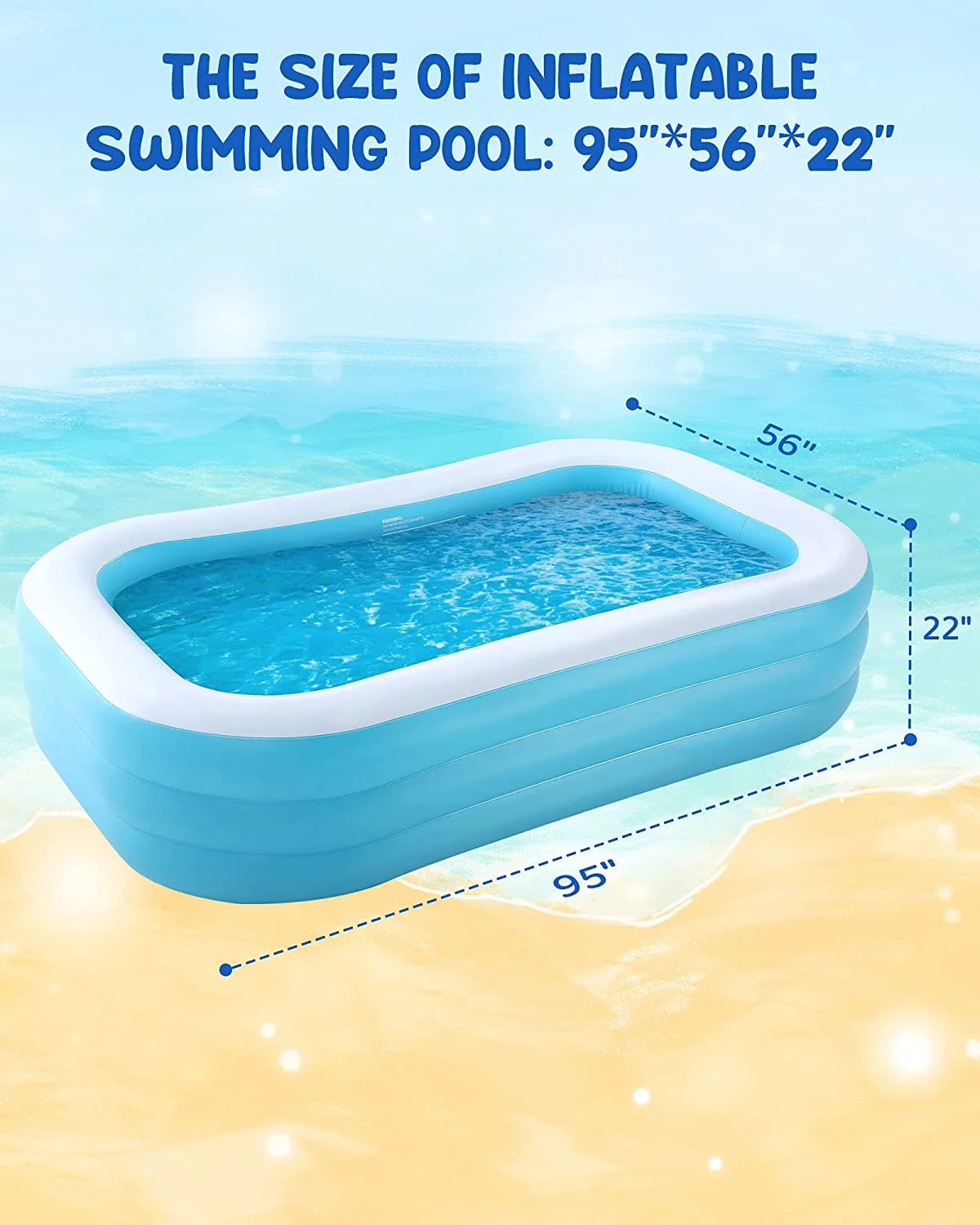 95In Inflatable Swimming Pool Y370260
