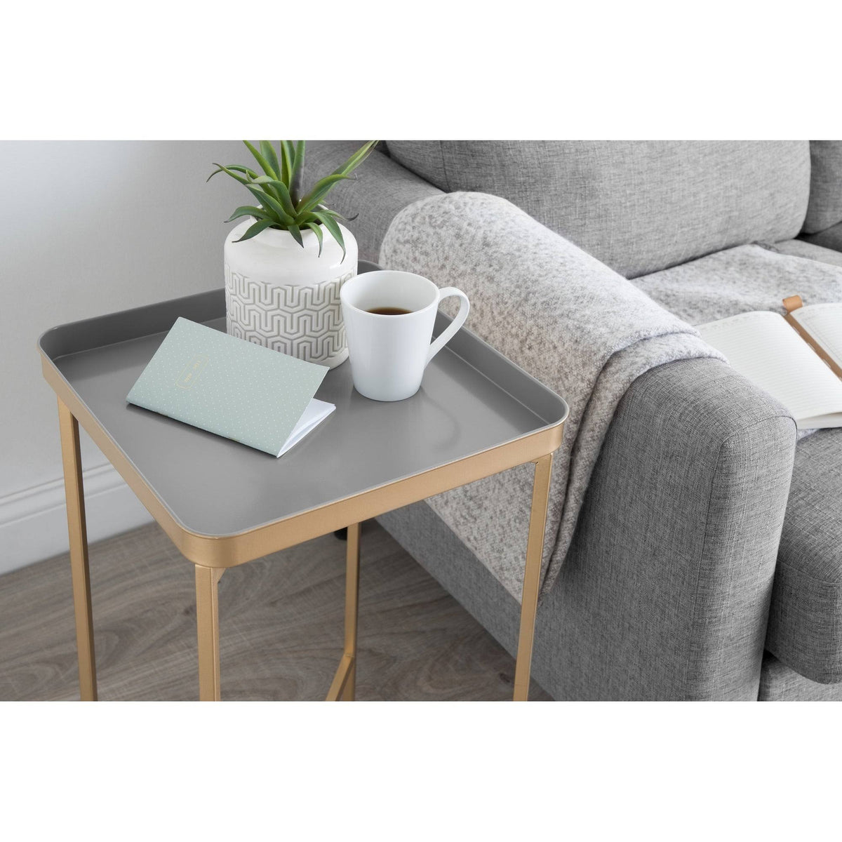 Bronze Metal Accent Table V80393