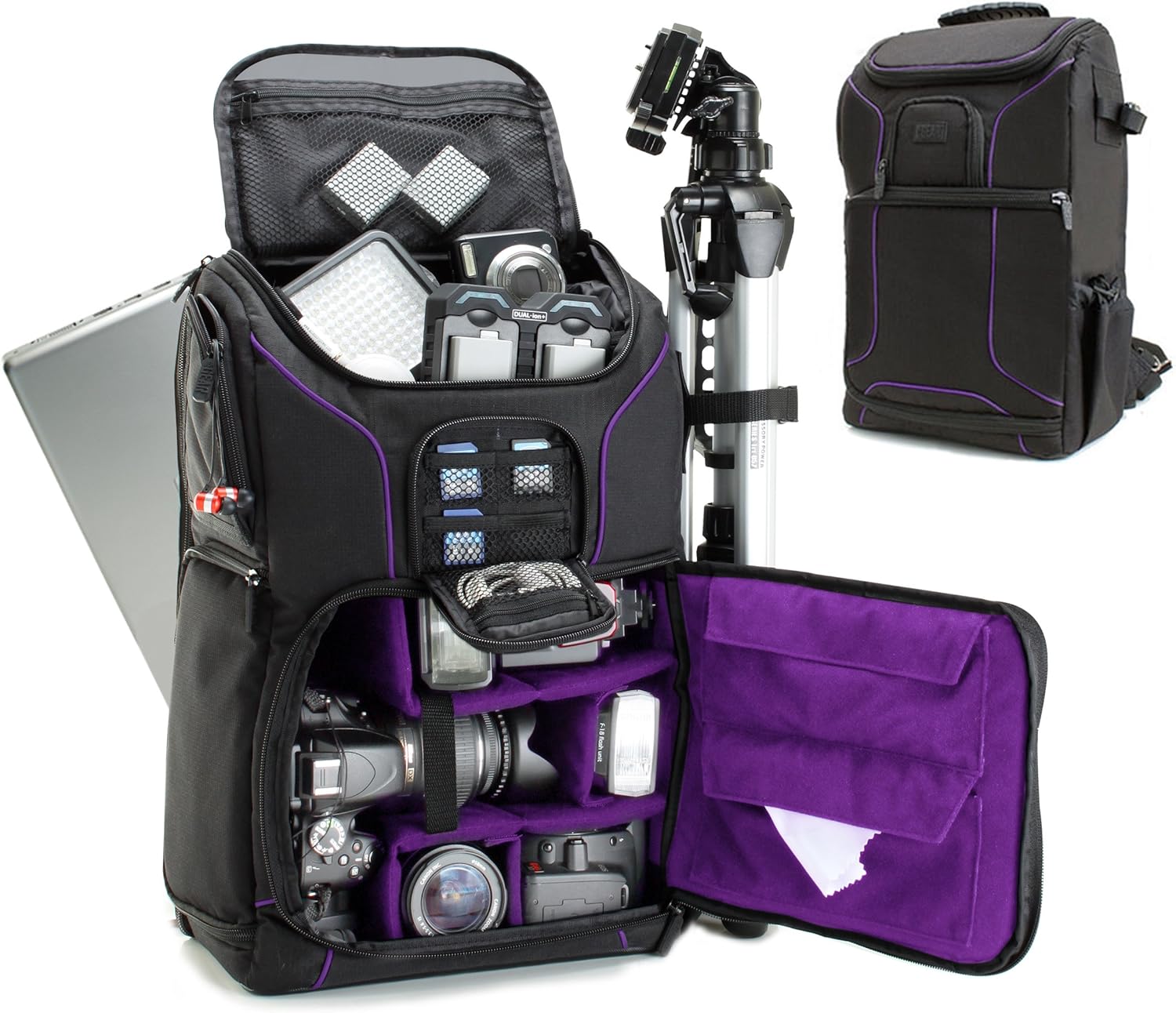 Red DSLR Camera Backpack with Laptop Compartment K357963