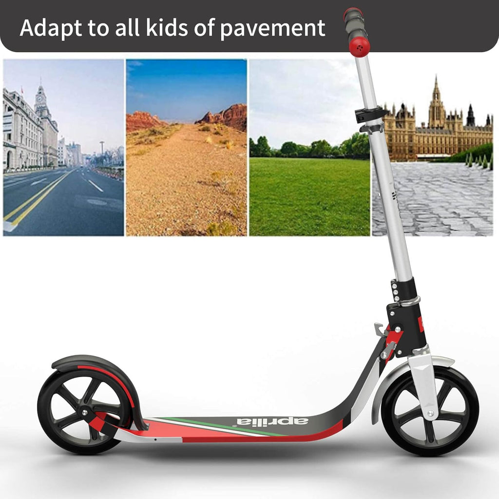Foldable Kick Scooter with Big Wheel, 4 Level Height Adjustable L380591