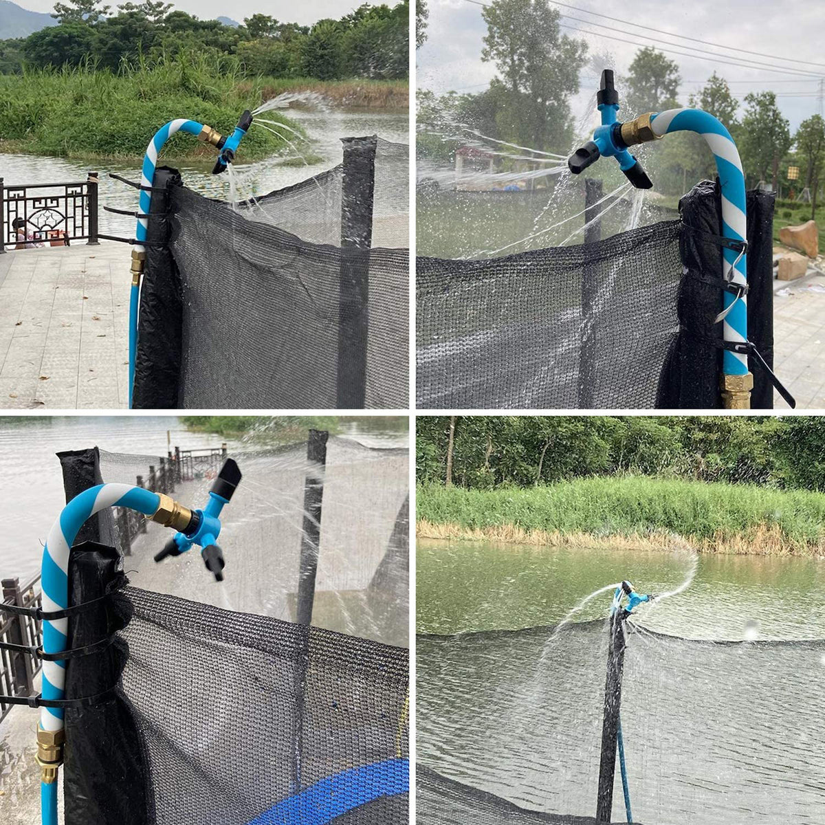 Rotating 2 Adjustable Speeds Trampoline Sprinkler M28001